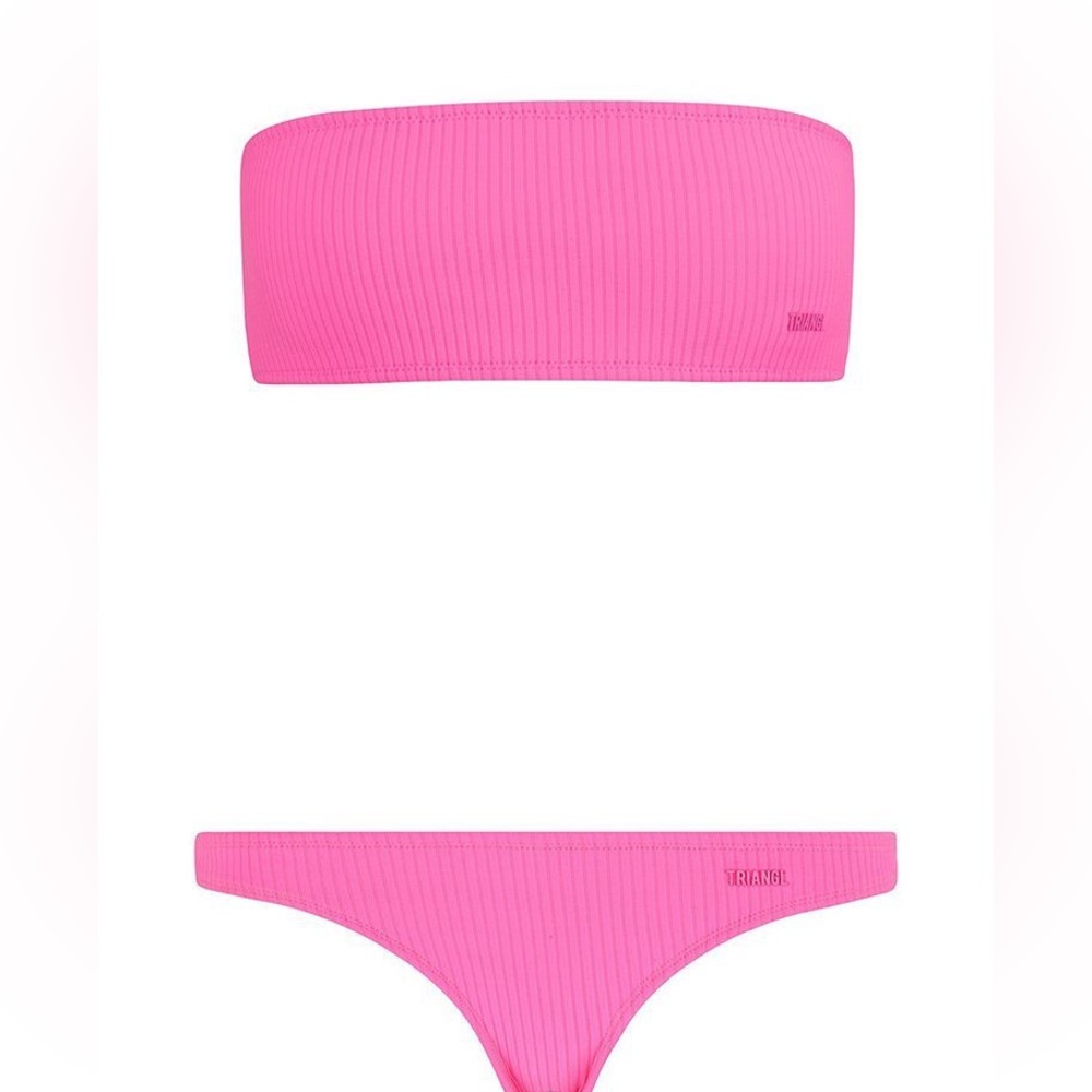 TRIANGL STRAPLESS BIKINI TOP & BOTTOM